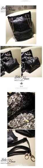 หมดค่ะ กระเป๋าLulu House รุ่น L55-01bl กระเป๋าแฟชั่นเกาหลี เก๋มากๆ ค่ะ ของแท้ 100%